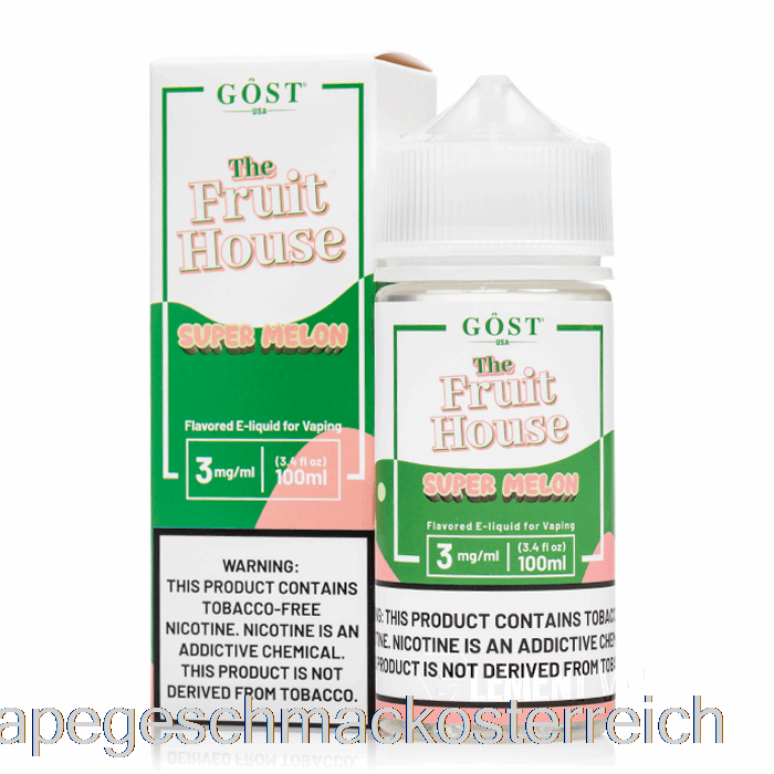 Super Melone – The Fruit House – Gost Vapor – 100 Ml, 6 Mg Vape-Geschmack